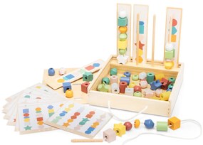 Triediaca hra s drevenými korálikmi