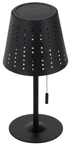Vonkajšia stolná lampa čierna vrátane LED 3-stupňový stmievač nabíjateľná a solárna - Ferre