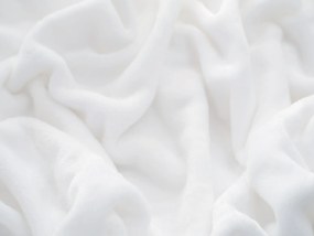 Deka mikroplyš 150 × 200 cm – Laura biela