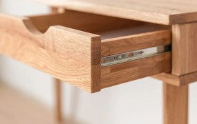 Dubový písací stôl Simon - prírodná