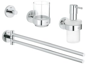 Grohe Essentials - Sada doplnkov do kúpeľne 4 v 1, chróm 40846001