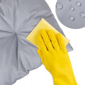 Podsedák do záhradného kresla 91x72 cm - šedý