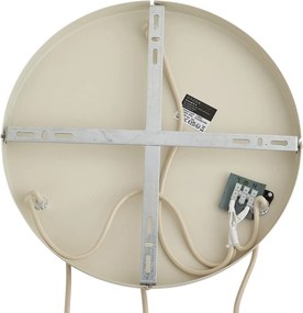 Japandi závesná lampa béžová s ľanovým tienidlom 3-svetlá - Fedde