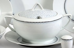 Thun obedová súprava Lea modré kamienky 27-dielná