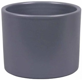 Obal na kvetináč ZEUS PALETE keramický matný tmavosivý 23 cm
