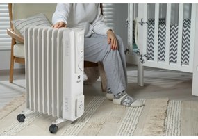 G21 Etna olejový radiátor, 9 rebier, 2000 W, biely