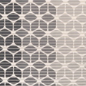 Kúpeľňová penová rohož / predložka PRO-097 Sivé geometrické tvary - metráž šírka 65 cm