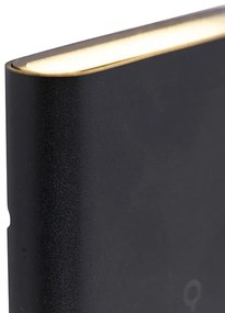 Moderná vonkajšia nástenná lampa čierna 11,5 cm vrátane LED IP65 - Batt