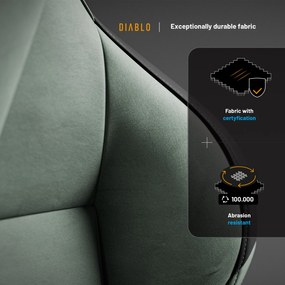 Zelené herné kreslo Diablo X.ONE Prime Ghotic Green