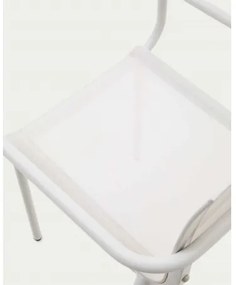 GALDANA záhradná stolička Biela