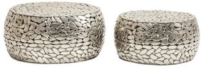 Pebbles set konferenčných stolíkov strieborný