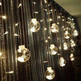 LED vianočné osvetlenie - svetelný záves 4m 108 LED