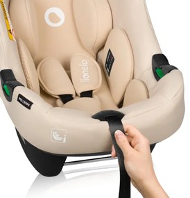 Lionelo - Autosedačka s otočnou základňou ASTRID SET i-Size 40-87 cm Beige Sand