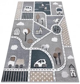 Dywany Łuszczów Detský kusový koberec Fun Strade grey - 180x270 cm