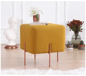Taburet v horčicovej farbe Copper – Artie