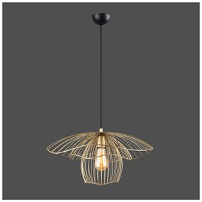 Závesné svietidlo v zlatej farbe Squid Lighting Root, výška 123 cm