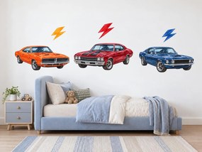 Americké muscle cars retro nálepky pre milovníkov klasických áut na stenu arch 31 x 46 cm