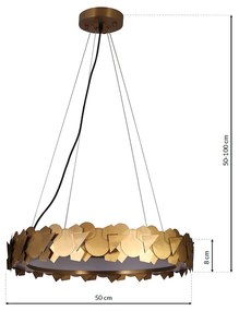 Závesné LED svietidlo Soho, 1x LED 24w, 3000k, g