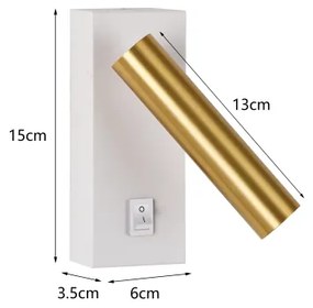 Brilagi - LED Nástenné bodové svietidlo MAYA LED/3W/230V 4000K biela/zlatá