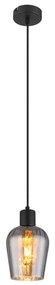 Globo 15627 - Luster na lanku RYAN 1xE27/40W/230V pr. 13,5 cm čierna