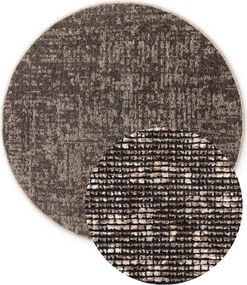 ELLE Decoration, Kusový koberec Brilliance Prisma 106312 Beige z kolekcie Elle kruh, 160x160 (priemer) kruh, hnedá, obývacia izba