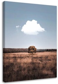 Gario Obraz na plátne Osamelý strom a mraky Rozmery: 40 x 60 cm