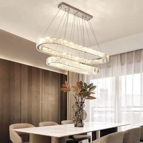 Toolight Toolight, LED stropné svietidlo 100x39 cm, 72W, APP1546-CP2, chrómová, OSW-05475