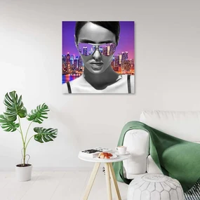 Gario Obraz na plátne Pop art žena v New Yorku Rozmery: 60 x 60 cm