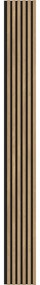 Mexen Lam-F, akustické stenové lamely 275 × 30 cm, plstený podklad 8 mm, technická dyha, borovica klasická, S105-275307-3015-012