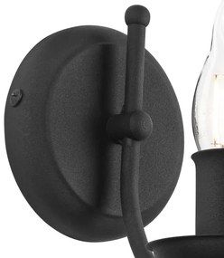 Nástenná lampa LUCY 1xE14/60W/230V čierna