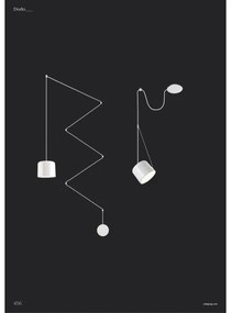 Redo 01-1821 - Luster na lanku DODO 1xE27/15W/230V pavúk biela