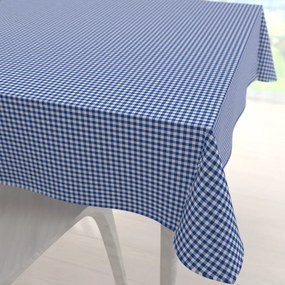 Biante Dekoračný štvorcový obrus Rebeka RE-009 Modro-biela kocka malá 100x100 cm