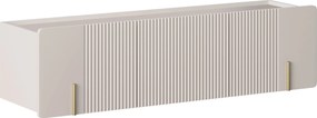 Závesný TV stolík Malmi 150 cm - kašmírová / zlatá