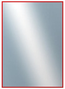 DANTIK - Zrkadlo v rámu, rozmer s rámom 50x70 cm z lišty Hliník červená (7001098)