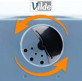 VILDE Skladovací box na cibuľu a zemiaky, čierny - biely (13l)