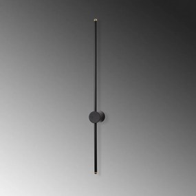 Čierne LED nástenné svietidlo ø 7 cm Sword – Opviq lights