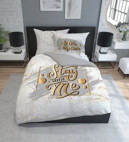 Luxusné bavlnené posteľné obliečky Stay with me