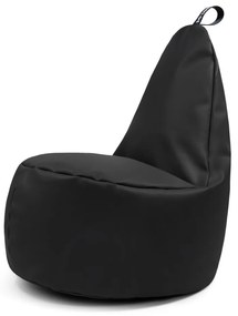 Čierny sedací vak z imitácie kože Lull L – So Soft?
