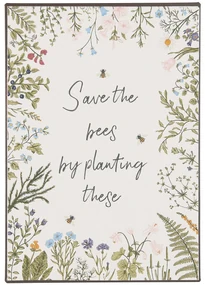 Ib Laursen Plechová ceduľa Save The Bees
