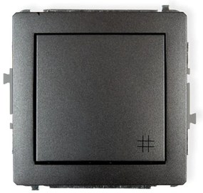 Vypínač krížový graphite D DWP-6