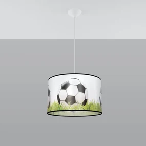 Detské závesné svietidlo Ball C, 1x plastové tienidlo so vzorom, (fi 40cm)