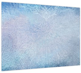 Obraz - Mandaly v modrej (70x50 cm)