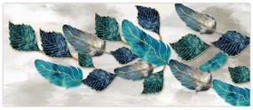 Obraz - Ilustrácie peria (120x50 cm)