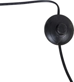 Oceľová stojaca lampa s tmavozeleným tienidlom 50 cm - XXL