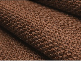 Rohová pohovka v terakotovej farbe (ľavý roh/s leňoškou) Keli – Makamii