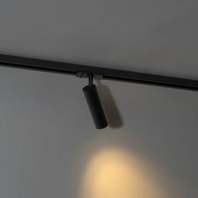 Moderné čierne bodové svetlo pre 1-fázový 35mm koľajnicový systém - Iconic Jeana Luxe