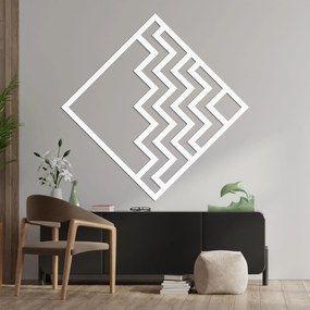 Drevená geometrická dekorácia štvorec - FORNET: Preglejka Topoľ - Honey 3071 30 cm 4060-97851 PR0397-A