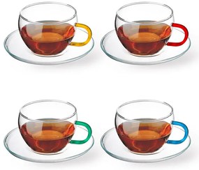 SIMAX EVA COLOR POHÁR S PODŠÁLKOU 0,25L 4 KUSY