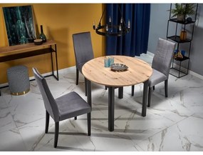 Jedálenský stôl CALMIO dub artisan/čierna