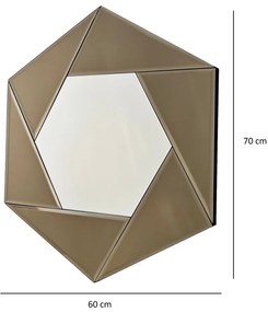 Zrkadlo Status Bronze 60 x 70 cm